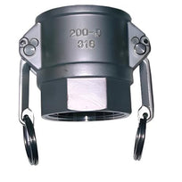 Stainless Camlock Fitting - Part D - Female Adaptor X Female BSPP