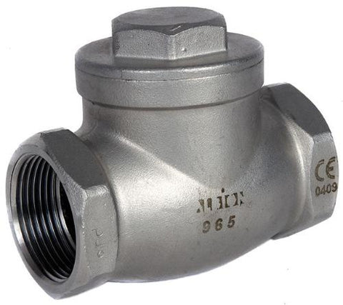Stainless Steel 316 BSPP Swing Check Valve