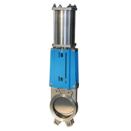 Stainless Steel Knife Gate Valve - Unidirectional - Double Acting Actuator