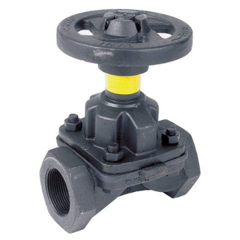 Weir Type Diaphragm Valve - Unlined - Screwed BSPP