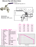 Stainless Steel 316 BSPP Bib Tap - Lockable