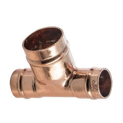 Copper Solder Ring Both Ends Reduced Tee