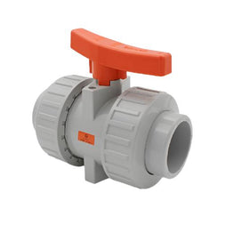 c-PVC Plain Double Union Ball Valve