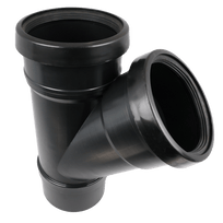 Soil Pipe Double Socket 45° Tee Pushfit - 110mm