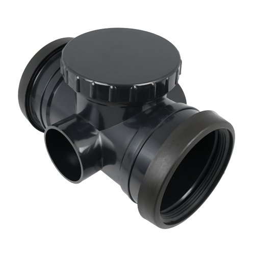 Soil Pipe Double Socket Access Door Pipe Pushfit - 110mm x 63mm