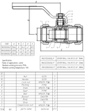 Brass Red Lever Ball Valve - Compression End - Reduced Bore
