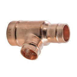 Copper Solder Ring Reducing End & Branch Tee