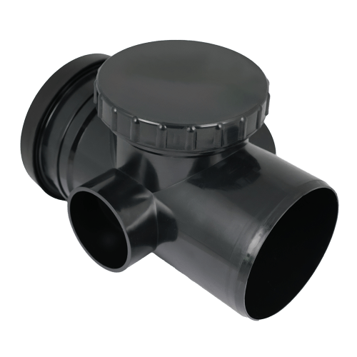 Soil Pipe Single Socket Access Door Pipe Pushfit 110mm x 63mm