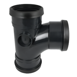 Soil Pipe Triple Socket 92° Tee Pushfit - 110mm