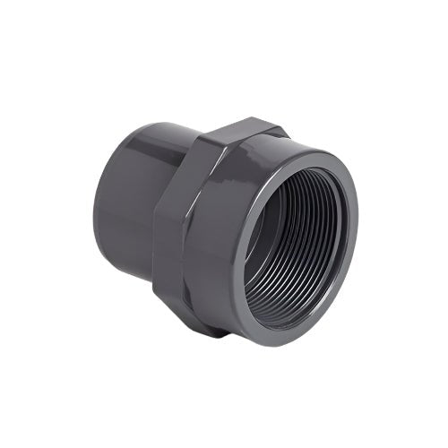 uPVC Metric Plain/Threaded Adaptor - Female Plain x Male Threaded