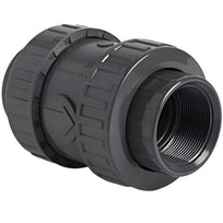 uPVC Threaded Double Union Spring Check Valve - EPDM