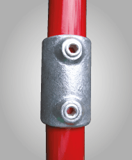 GALVANISED HANDRAIL SYSTEM - 149 - INLINE EXTERNAL TUBE CONNECTOR