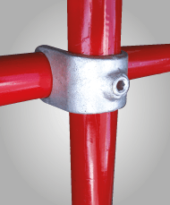 GALVANISED HANDRAIL SYSTEM - 160 - RETRO FIT CLAMP ON TEE
