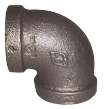 Black Malleable Iron 90° Female Elbow BSPT