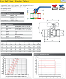 Brass BSPP Male x Female Ball Valve - Butterfly Handle