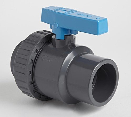 PVC SINGLE UNION PLAIN BALL VALVE.