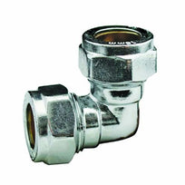 Chrome Compression 90° Elbow