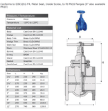 Cast Iron Gate Valve - Flanged PN16