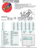 DZR DOUBLE REGULATING BALANCING VALVE - FODRV - PRESS ENDS