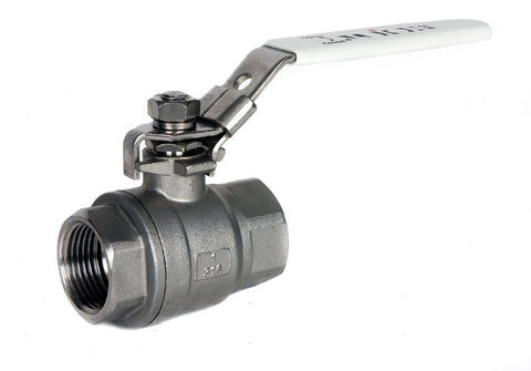 Stainless Steel 316 BSPT 2 Piece Lever Ball Valve