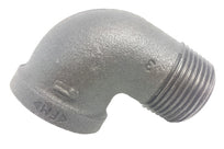 Black Malleable Iron 90° Male/Female Elbow BSPT