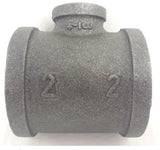 Black Malleable Iron Reducing Tee BSPT