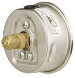 Pressure Gauge - 63mm Dial - 1/4" Centre Back BSP - Glycerine Filled