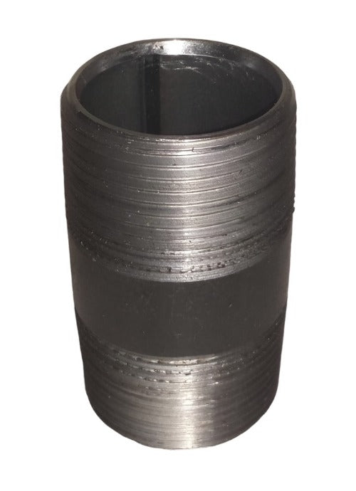 BLACK MILD STEEL BARREL NIPPLE BSPT