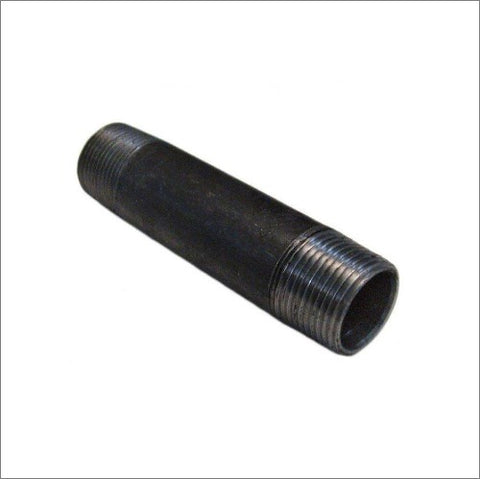 Black/Self Colour Steel Pipe Over 1 Meter - Threaded Both Ends
