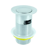 1 1/4" Chrome Plated Slotted Brass Basin Clicker Waste