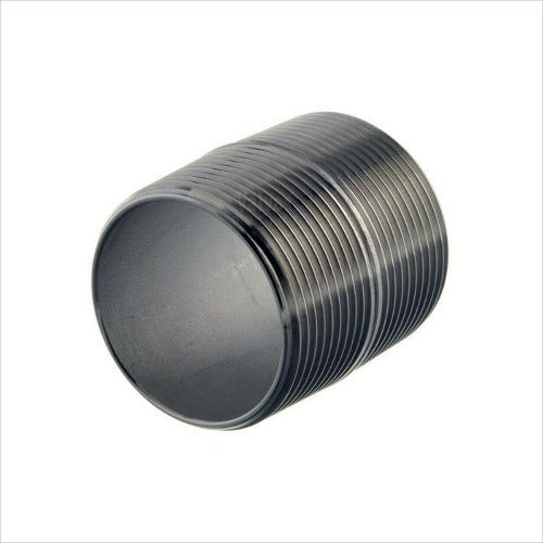 Black Mild Steel Close Taper Nipple BSPT