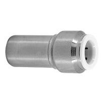 Chrome Pushfit Straight Stem Adaptor