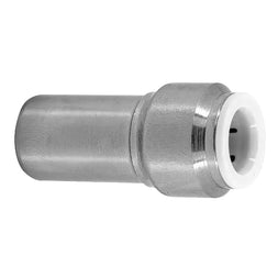 Chrome Pushfit Straight Stem Adaptor