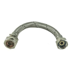 15mm X 1/2" x 300mm Flexible Hose - Maximum Bore - WRAS Approved