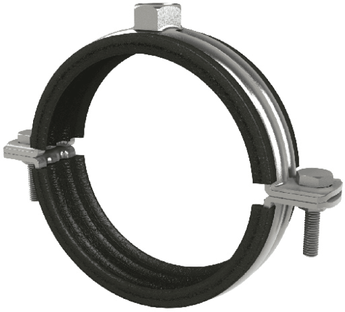 HEAVY DUTY RUBBER LINED PIPE CLIP