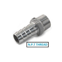 Stainless Steel 316 Hose Tail - NPT