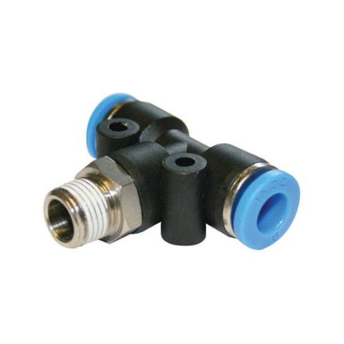 Pneumatic Push-In Plastic Male Centre Leg Tee