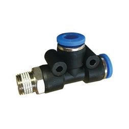 Pneumatic Push-In Plastic Male Run Tee