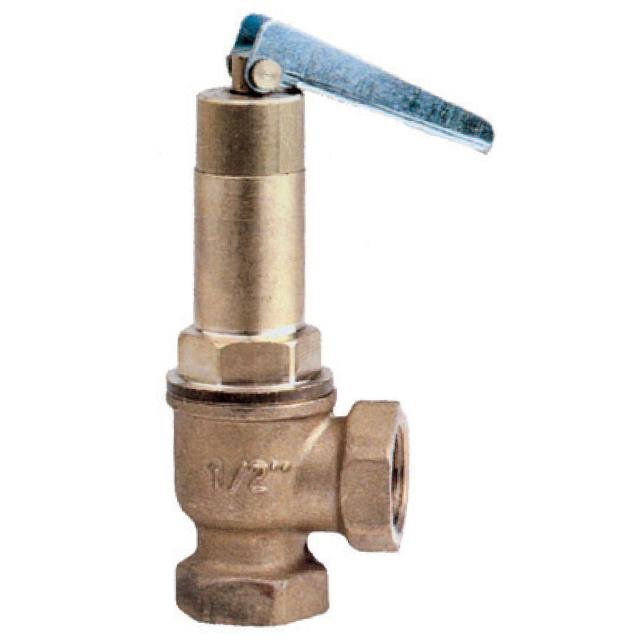 BRASS/BRONZE SPRING SAFETY RELIEF VALVE WITH TEST LEVER