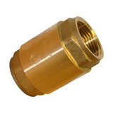 BRASS BSPP SPRING CHECK VALVE - VITON.