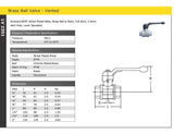 Brass Ball Valve - Vented