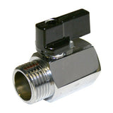 BRASS MINI BALL VALVE - MALE x FEMALE