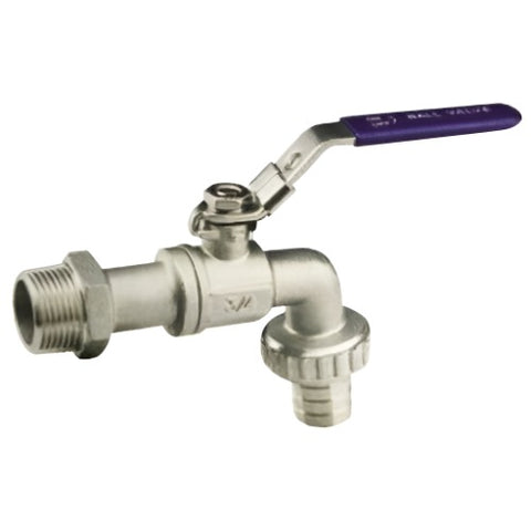 Stainless Steel 316 BSPP Bib Tap - Lockable