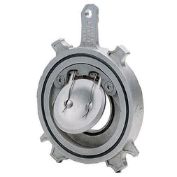 STAINLESS STEEL SPRING SWING CHECK VALVE - WAFER PATTERN- VITON SEAT.