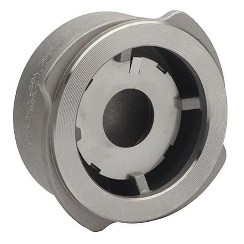 STAINLESS STEEL SPRING CHECK VALVE - WAFER PATTERN - VITON SEAT.