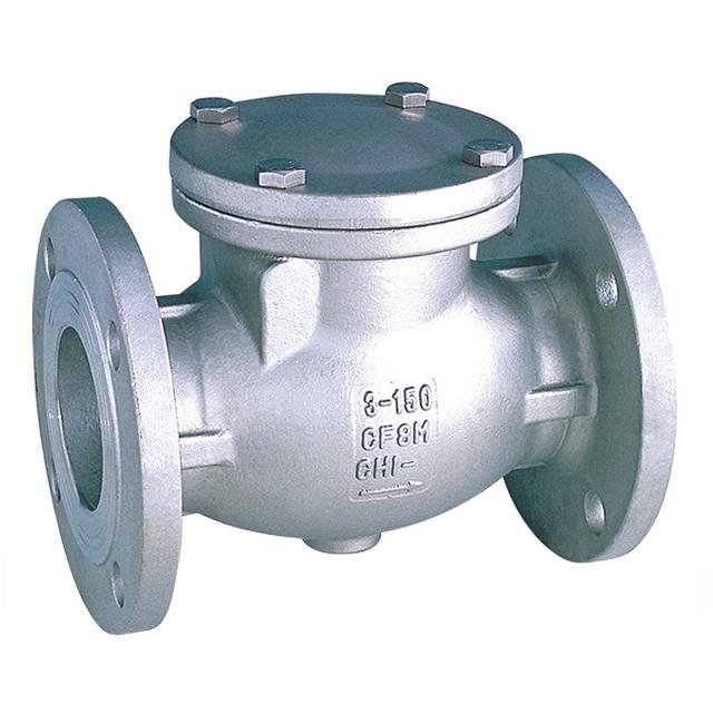 STAINLESS STEEL SWING CHECK VALVE - FLANGED PN16.