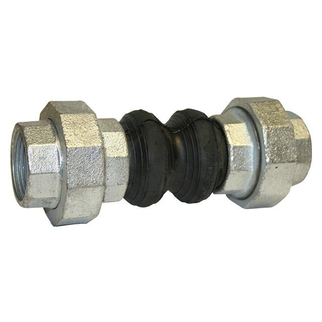 EPDM BELLOWS - GALVANISED IRON UNION ENDS - WRAS