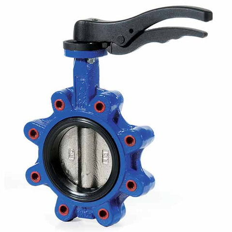 CAST IRON LUGGED & TAPPED PN10/16 BUTTERFLY VALVE – STAINLESS STEEL DISC – EPDM LINER