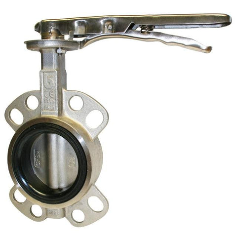 STAINLESS STEEL WAFER BUTTEFLY VALVE - EPDM LINER.