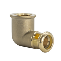 Copper Gas 'M' Profile Press Female 90° Elbow